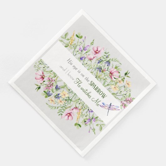 Glaubensskriptur zur Förderung der botanischen Was Serviette (Ecke)