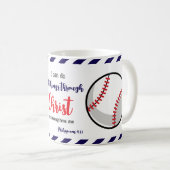Glaubenssport Baseball Softball Trainer Philipper Kaffeetasse (VorderseiteRechts)