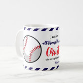 Glaubenssport Baseball Softball Trainer Philipper Kaffeetasse (Vorderseite Links)