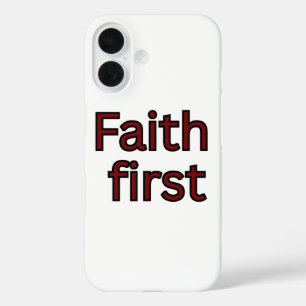 Glaubensspruch iPhone 16 Hülle