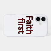 Glaubensspruch iPhone 16 Hülle (Rückseite (Horizontal))