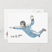 Glaubenssprung (Ermutigung) Postkarte: Tauchen Postkarte (Vorne/Hinten)