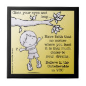 Glaubenssprung Fliese (Vorderseite)