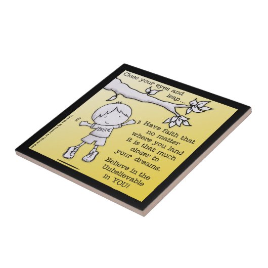 Glaubenssprung Fliese (Seite)