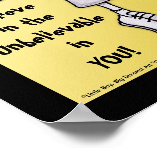 Glaubenssprung Poster (Ecke)