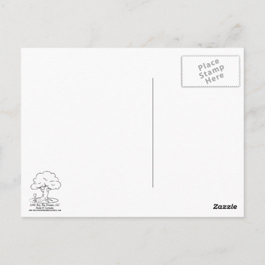 Glaubenssprung Postkarte (Rückseite)