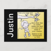 Glaubenssprung Postkarte (Vorderseite)