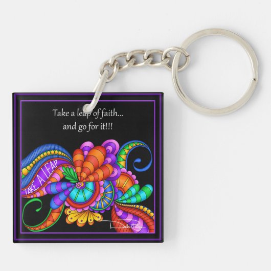 Glaubenssprung Schlüsselanhänger (Rückseite)