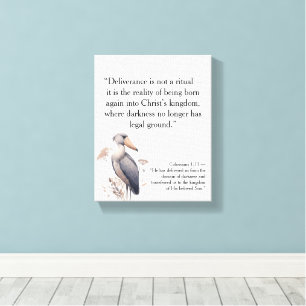 Glaubensstarke christliche Motivationszitate Leinwanddruck