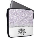 Glaubensstärke Inspirationsquelle Zitat Laptopschutzhülle (Vorne Rechts)