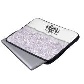 Glaubensstärke Inspirationsquelle Zitat Laptopschutzhülle (Vorne Knopf)