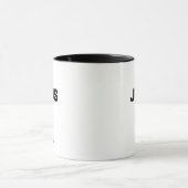 Glaubensstichtum: Christliches Schwarz Tasse (Zentrum)