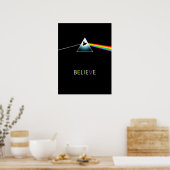 Glaubensstiftende Pig-Prism-Design Poster (Küche)