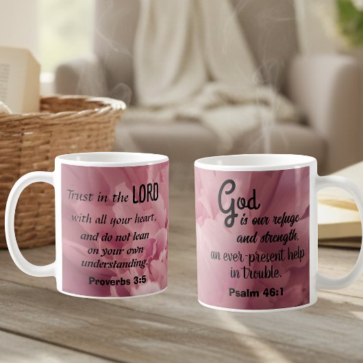 Glaubensstifter: Tasse der Pink Peony Scripture
