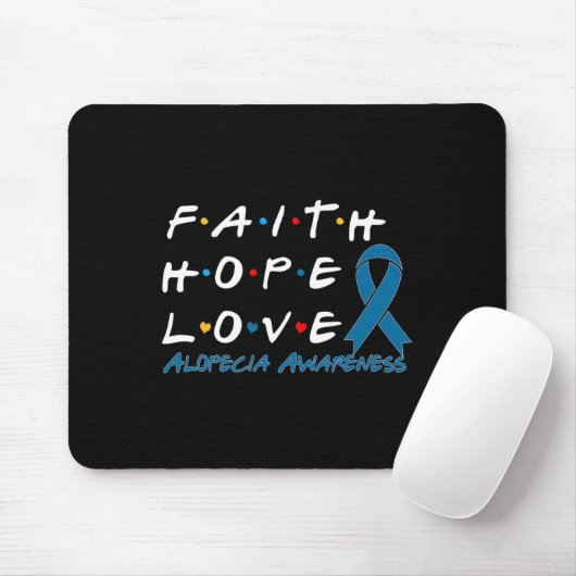 Glaubensstiftung Liebe Alopecia Bewusstsein 2 Mousepad (Mit Mouse)