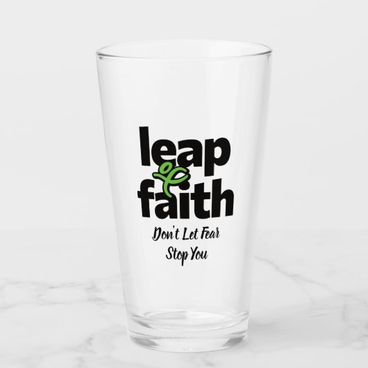 Glaubenstreit Lasse nicht Angst auf, dich zu verbl Glas (Vorderseite)