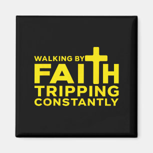 Glaubenstreue Stolpern Konstant Jesus Kreuz C Magnet