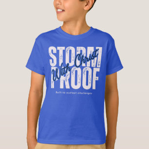 Gläubige Jesus Dankbarkeit Bibel Grafik Blau T-Shirt