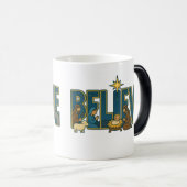 Gläubige Weihnachtskrippe Farbwechsel-Tasse Verwandlungstasse (VorderseiteRechts)