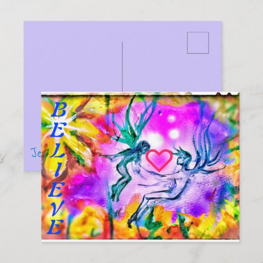 GLAUBSCHWEETHEART-FEE Postkarte (Vorne/Hinten)