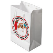 Glaubst du an den schwarzen Weihnachtsmann? Mittlere Geschenktüte (Vorderseite Schrägansicht)