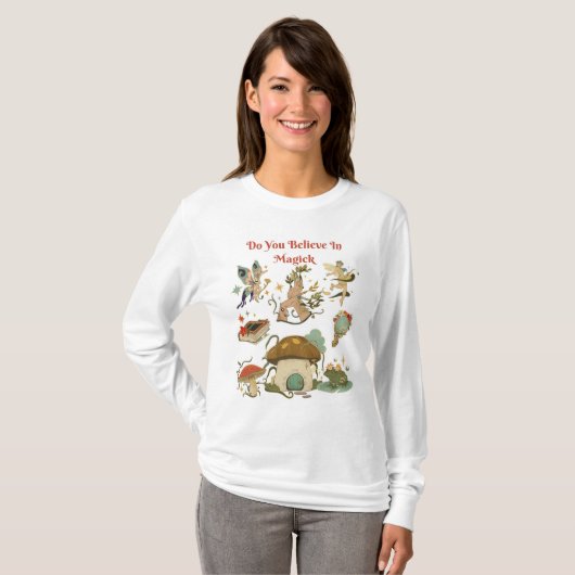 Glaubst du an Magick-Grafik-T - Shirt? T-Shirt (Vorne ganz)
