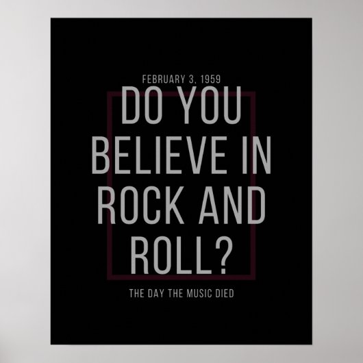 Glaubst du an Rock and Roll? Poster (Vorne)