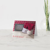 Glaubst du Weihnachtskarte? Feiertagskarte (Vorderseite)