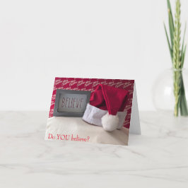Glaubst du Weihnachtskarte? Feiertagskarte