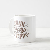 GLAUBT, GLÜCKLICH ZU SEIN KAFFEETASSE (Vorderseite Links)