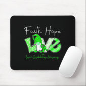 Glaubt Hoffnung Liebe Hirnbehinderungen Bewusstsei Mousepad (Mit Mouse)