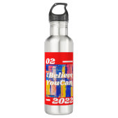 #glaubveYouCan  Edelstahlflasche (Vorderseite)
