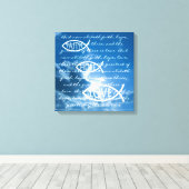 GLAUBWÜRDIGE HOFFNUNGSLIEBE - 1 Korinther 13; 13 Leinwanddruck (Insitu (Holzboden))