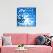 GLAUBWÜRDIGE HOFFNUNGSLIEBE - 1 Korinther 13; 13 Leinwanddruck (Insitu (Wohnzimmer))