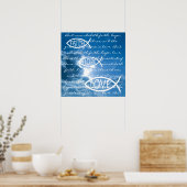 GLAUBWÜRDIGE HOFFNUNGSLIEBE - 1 Korinther 13; 13 Poster (Küche)