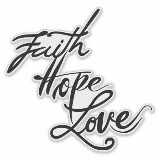 GLAUBWÜRDIGE LIEBE AUFKLEBER (Vorderseite)