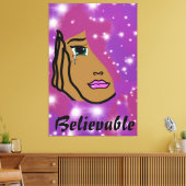 glaubwürdiger Leinwand (Insitu (Wohnzimmer))