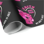 GLAUBWÜRDIGKEIT ÜBER DIE ANGST ZU Brustkrebs Geschenkpapier (Rolleneckpunkt)