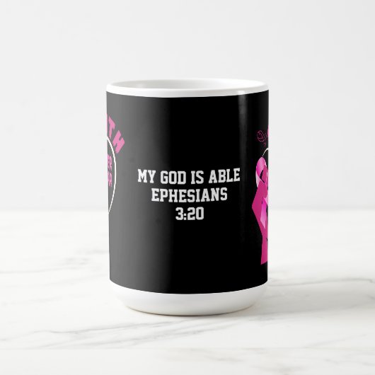 GLAUBWÜRDIGKEIT ÜBER DIE ANGST ZU Brustkrebs Kaffeetasse (Mittel)