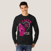 GLAUBWÜRDIGKEIT ÜBER DIE ANGST ZU Brustkrebs T-Shirt (Vorne ganz)