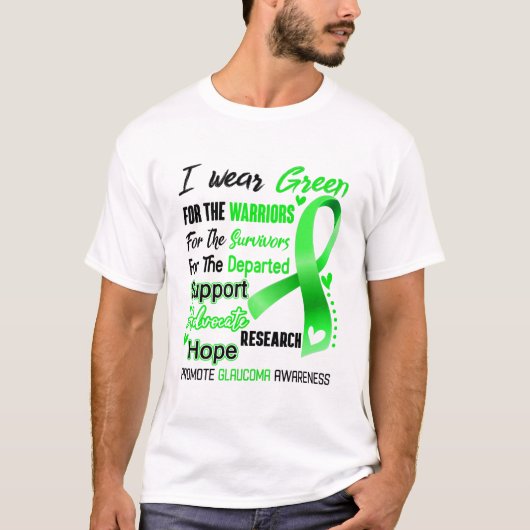 Glaucoma Awareness Month Ribbon Geschenke T-Shirt (Vorderseite)