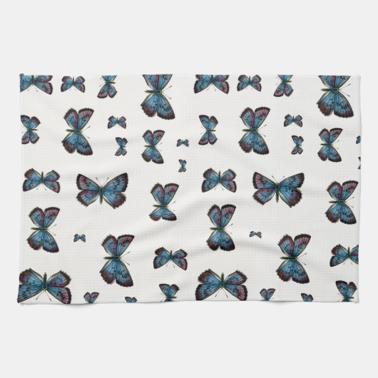 Glaucopsyche arion - The Large Blue Butterfly Geschirrtuch (Horizontal)