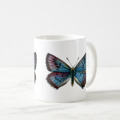 Glaucopsyche arion - The Large Blue Butterfly Kaffeetasse (VorderseiteRechts)
