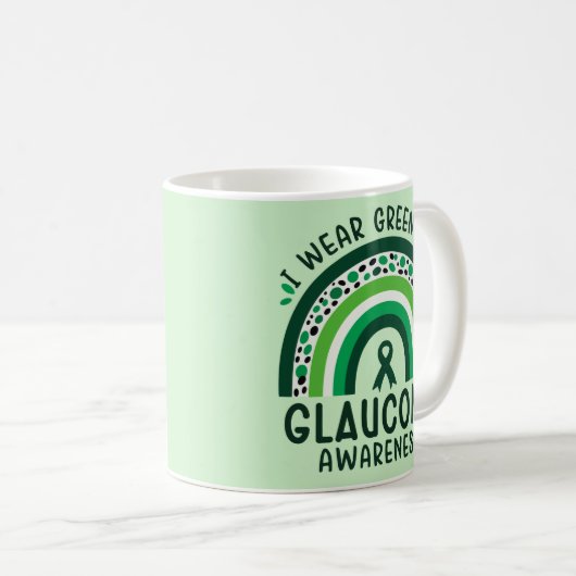 Glaukom Bewusstsein Kaffeetasse (VorderseiteRechts)