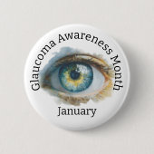 Glaukom-Bewusstseinsmonat Button (Vorderseite)