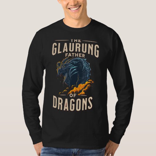 Glaurung Vater der Drachen Mythische Kreatur T-Shirt (Vorderseite)