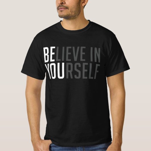 Glaury™ Bold Belief Tee – BE YOU Edition (Vorderseite)