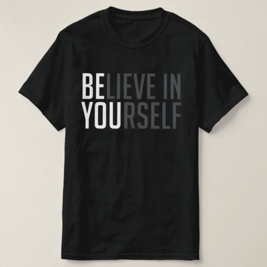 Glaury™ Bold Belief Tee – SEI DU selbst Edition (Design vorne)