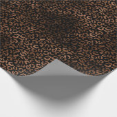 Glawn-Brauner Leopard-Druck Geschenkpapier (Ecke)