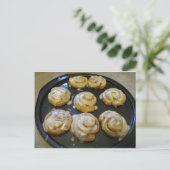 Glazed Buns Postkarte (Stehend Vorderseite)